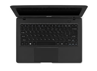 Acer Aspire One Cloudbook Top View