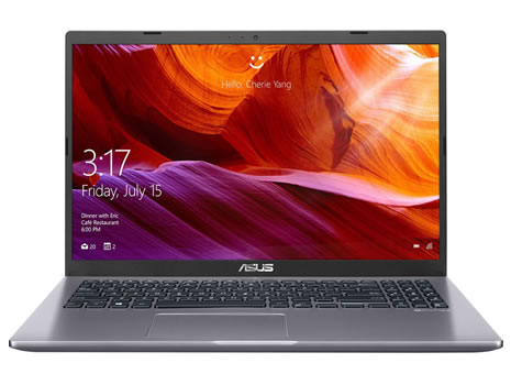 The ASUS X509FA viewed from the front